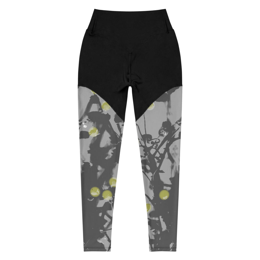 Chamomile Print Sports Leggings- Art by Delesslin George-Warren – Catawba  Cultural Preservation Project