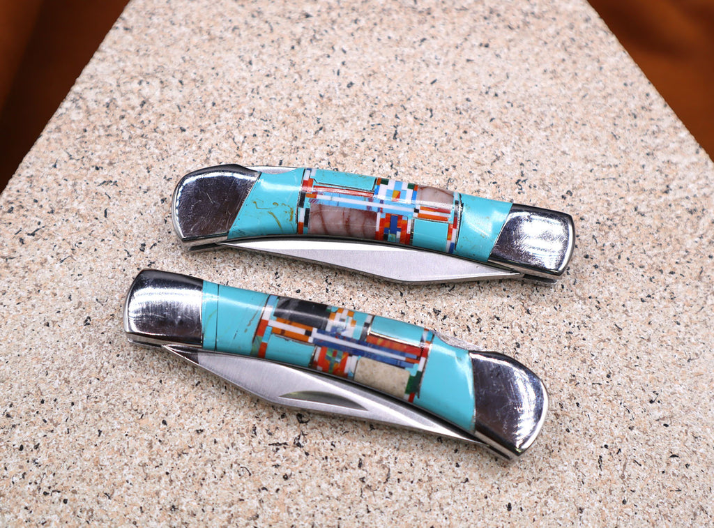 Foldable Turquoise Knife